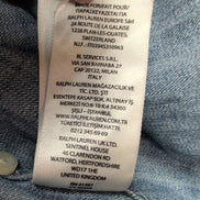 Chemise Polo Ralph Lauren 2XB 2XLT Jean Bleu QR Code Logo Marron