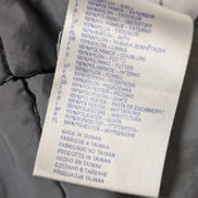 REEBOK Manteau Blouson Vintage Matelassé Noir Gris Capuche Col Taille L | 310BSR