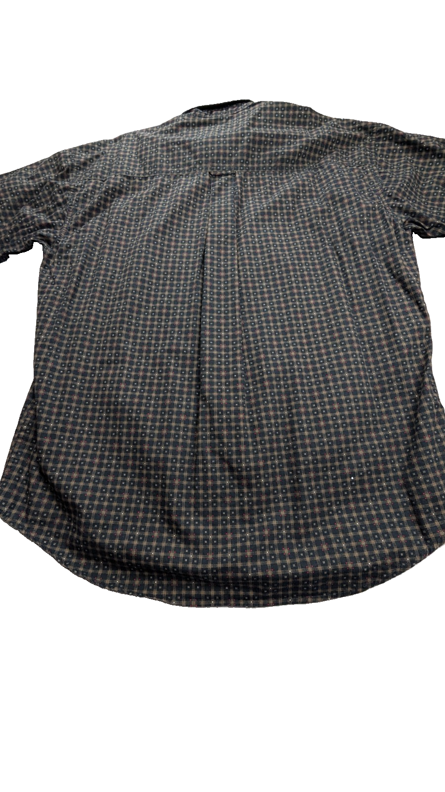 Chemise manches courtes Chaps Ralph Lauren L carreaux noir beige shirt