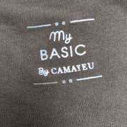 Haut Femme Taille S Camaïeu Basic Kaki Col V Sans Manches Neuf Étiquette