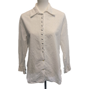 Chemise Femme Romazzino Paris Taille M 2 Blanche Dentelle Fleurie Made in France