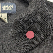Pull Col Montant Armani Jeans - 100% Laine Italienne - Noir - Taille M