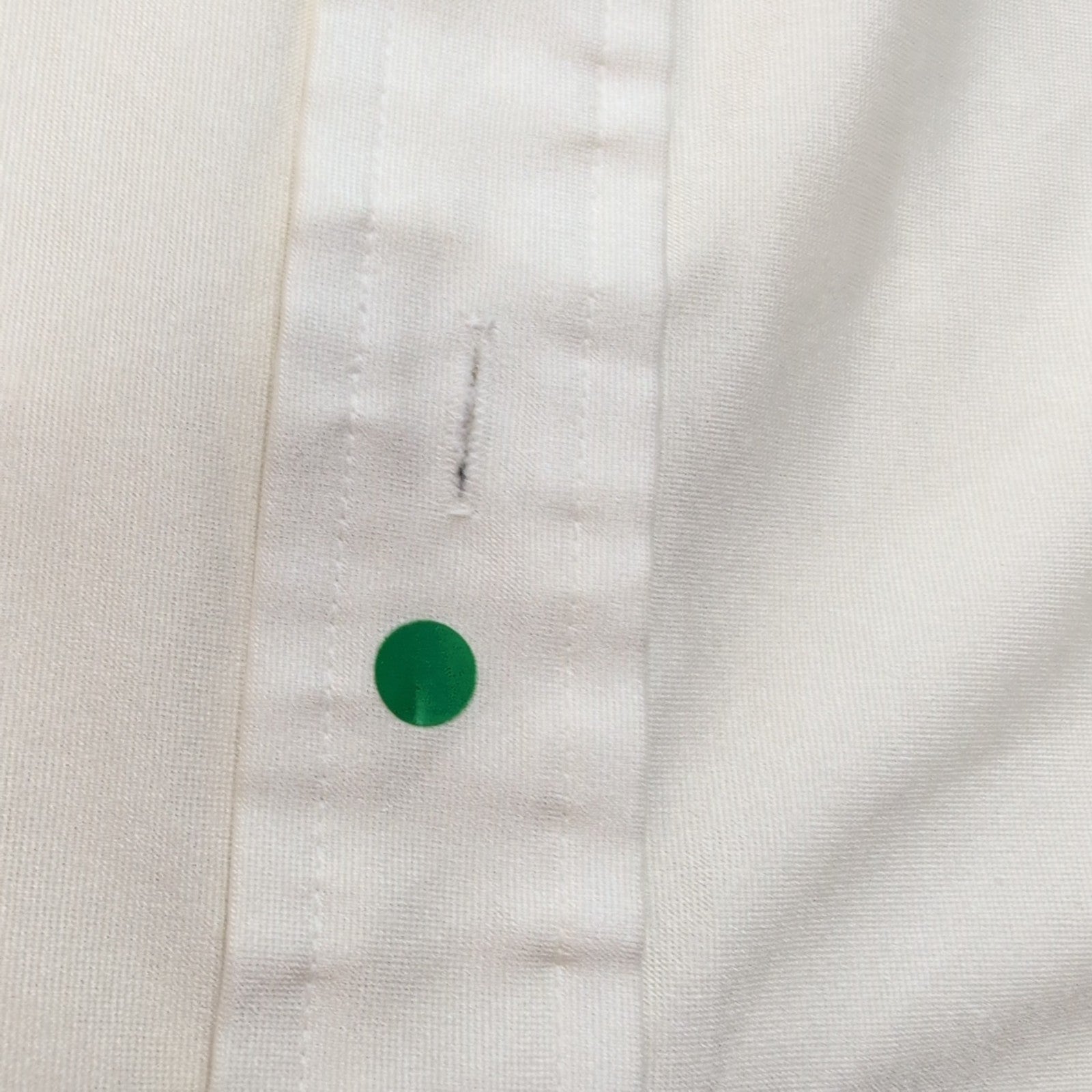 Chemise Manhattan Qiana Vintage Taille M/L Blanc Cassé Grand Col Pointe