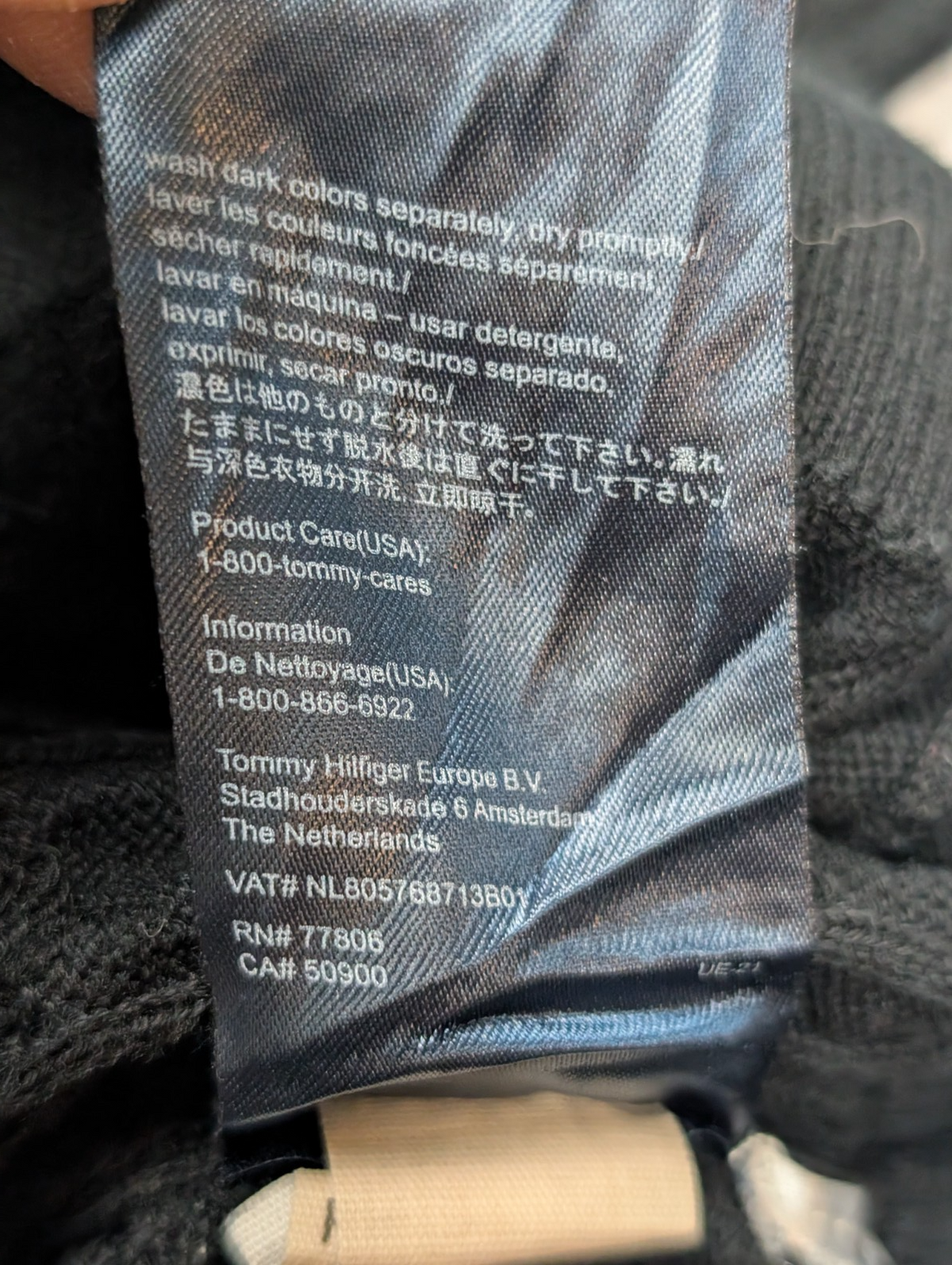 Pull Tommy Hilfiger Femme M Bleu Marine Maille Torsadée Coton Col Rond