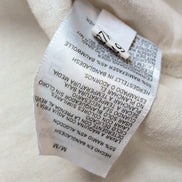 Chemise Nautica lin coton beige crème poche logo manches courtes M