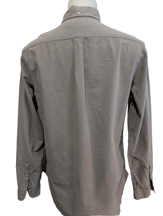 Chemise Ralph Lauren M Crème Ivoire Shirt Button Down Coton Manches Longues 3141