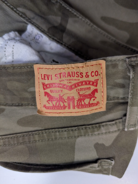 Pantalon Levi's 711 Skinny Stretch Femme Camouflage Armée T40 W29 Militaire