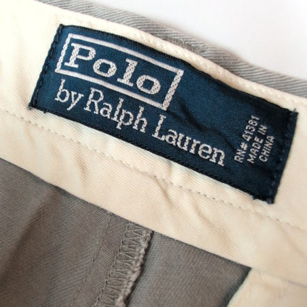 Pantalon Chino Polo Ralph Lauren W36 L32 Gris 100% Coton Homme