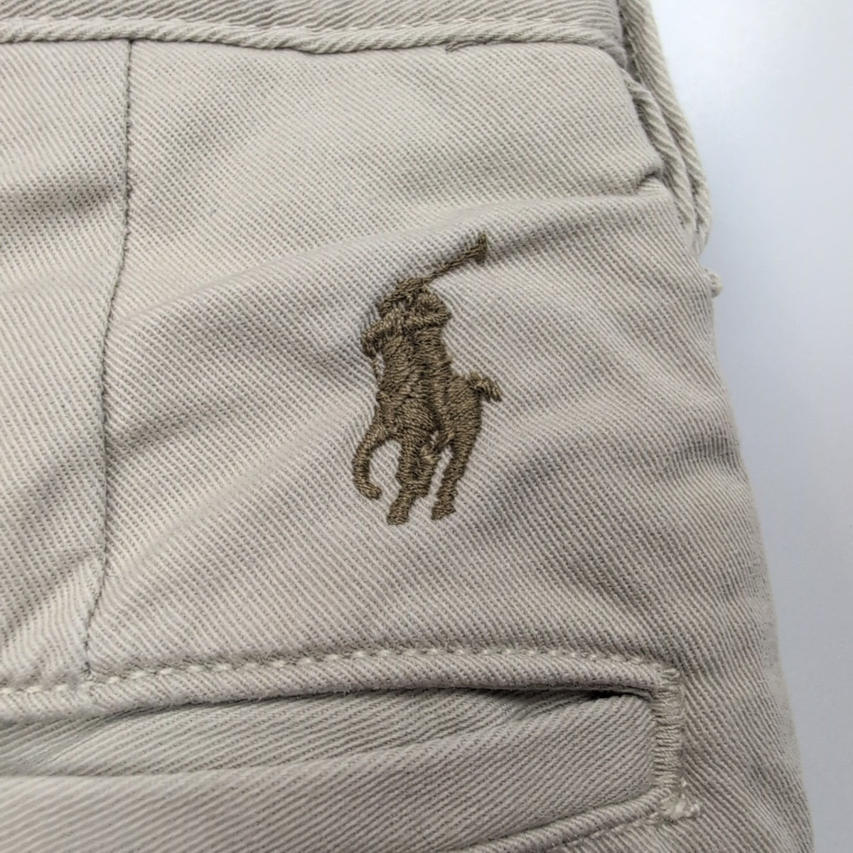Pantalon Chino Polo Ralph Lauren W36 L36 Crème Logo Brodé Coton