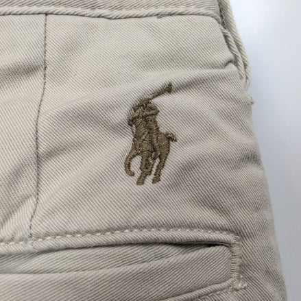 Pantalon Chino Polo Ralph Lauren W36 L36 Crème Logo Brodé Coton