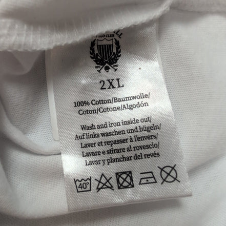 Débardeur Kingshill Polo Club 2XL Blanc Neuf Étiquette 100% Coton