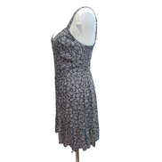 Robe d'été Abercrombie & Fitch Fleurie Gris Blanc Bretelles S