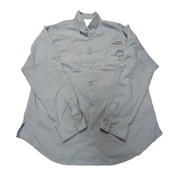Chemise Columbia PFG bleue uni taille L #96e