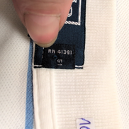 Polo Ralph Lauren Homme XL Blanc Rayures Bleues Logo Noir Polo Manches Courtes