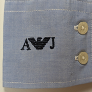 Chemise Armani Jean bleu uni taille M #265m