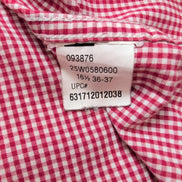 Chemise Chaps Rouge à Petits Carreaux 100% Coton Manches Longues - Taille L/XL