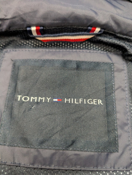 Tommy Hilfiger Veste Coupe-Vent M Bleu Marine Rouge Blanc Capuche |317BSR