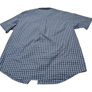 Chemise CHAPS manches courtes bleu à carreaux taille XL #233msch
