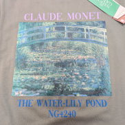 T-shirt Artistory S Kaki Claude Monet Water Lily Pond Neuf Étiquette