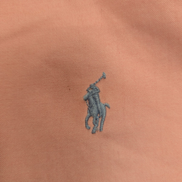 Chemise Polo Ralph Lauren Custom Fit Rose Pâle Logo Bleu Ciel  Taille L