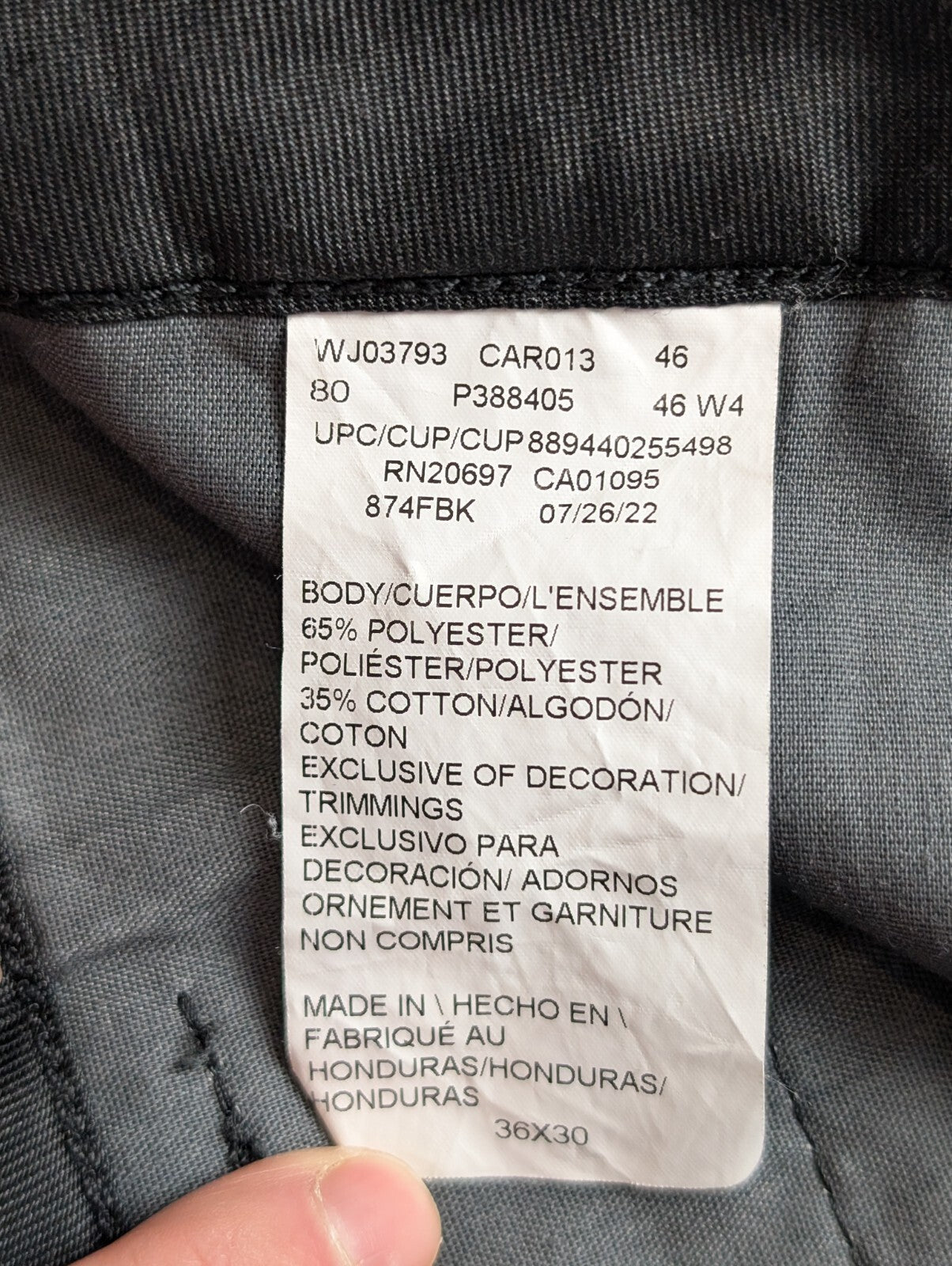 Pantalon chino Dickies noir taille 36x30 Excellent état