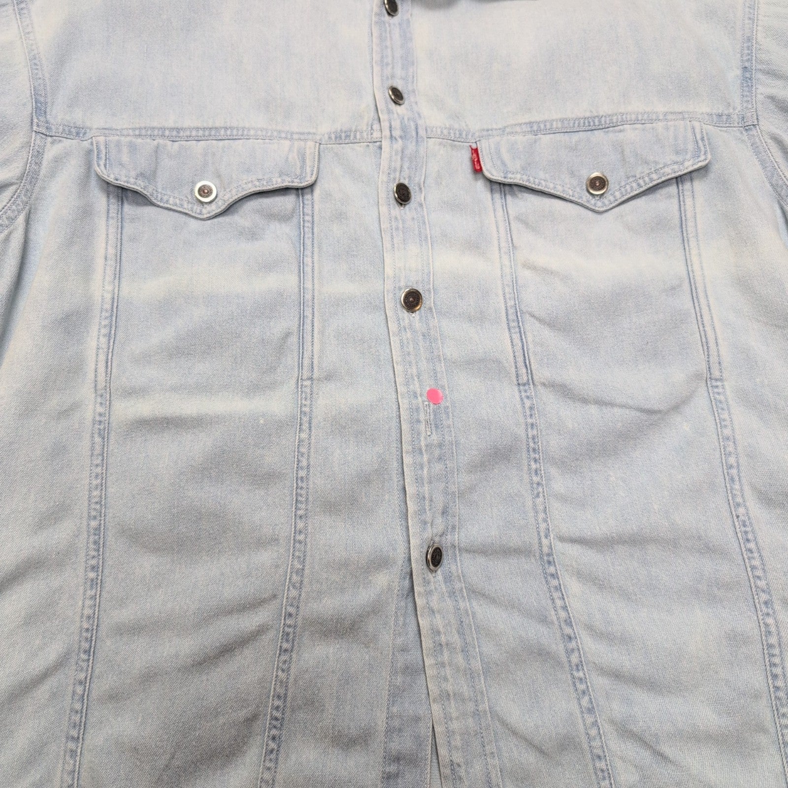 Chemise en jean Levi's bleu clair modèle rare à surcoutures Taille M