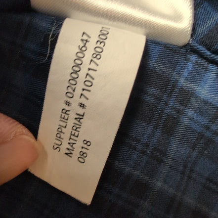 Chemise Ralph Lauren XXL Bleu Noir Carreaux Logo Marine Manches Longues
