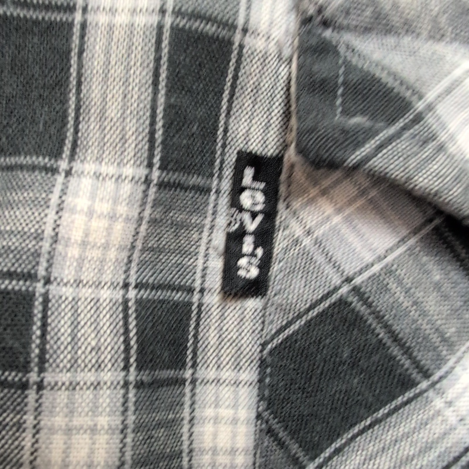 Chemise Levi's Western L Carreaux Noir Blanc Pressions Cowboy manches longues