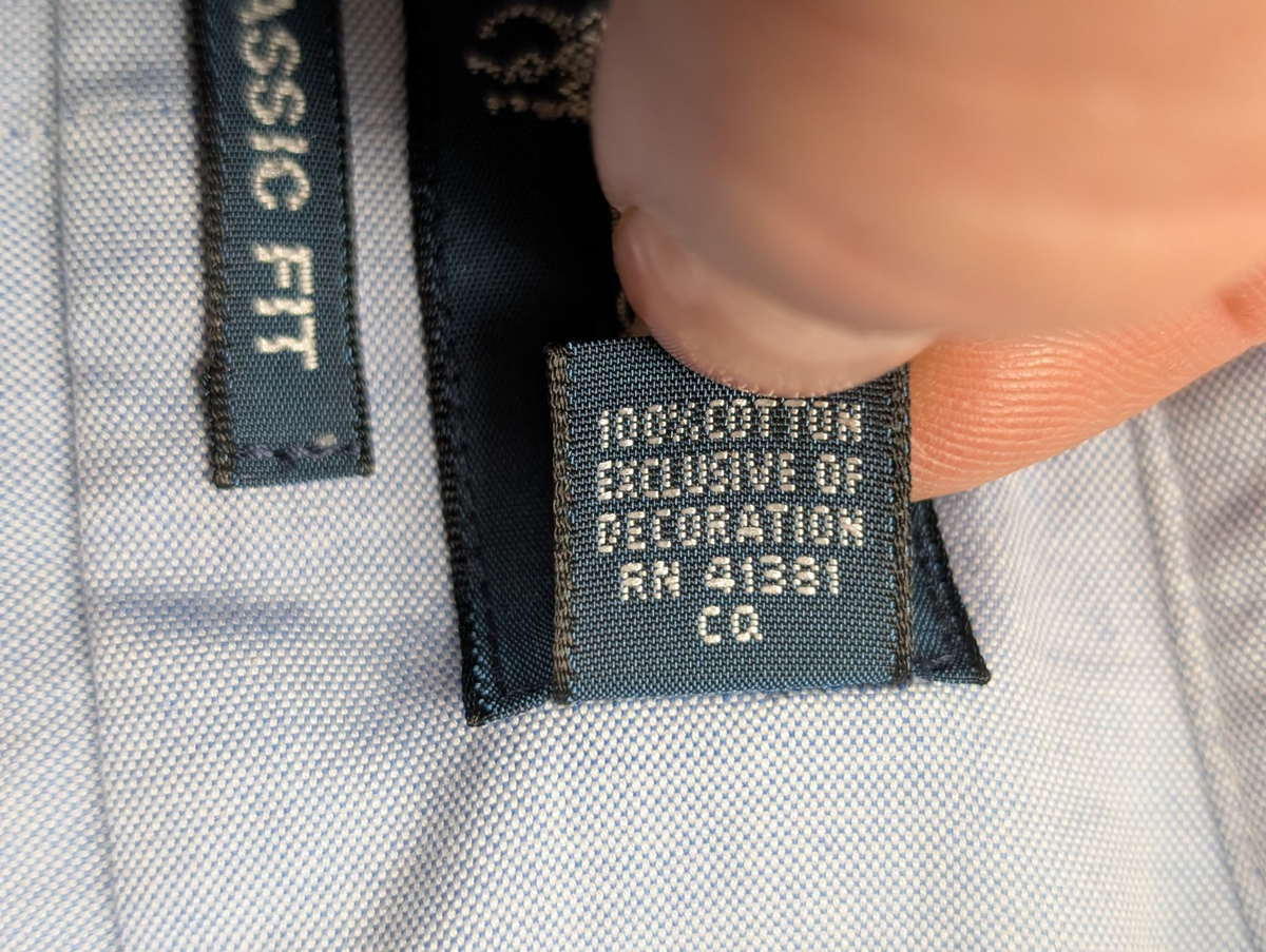 Chemise Ralph Lauren XL XXL Bleu Clair Classic Fit Shirt Button Down