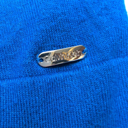 Pull fin col roulé Calvin Klein bleu et noir Femme Taille L