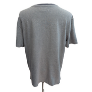 T-shirt Polo Ralph Lauren L Gris Col V Piqué Logo Rouge 100% Coton