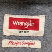 Chemise manches courtes Wrangler noir uni 2 poches taille L Homme