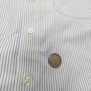 Chemise L.L. Bean rayée bleu manches longues homme taille L