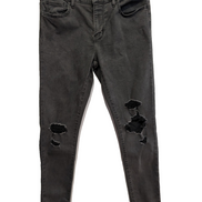 Jean Levi's 710 Super Skinny Femme Noir W30 L30 T38 - Look Grunge
