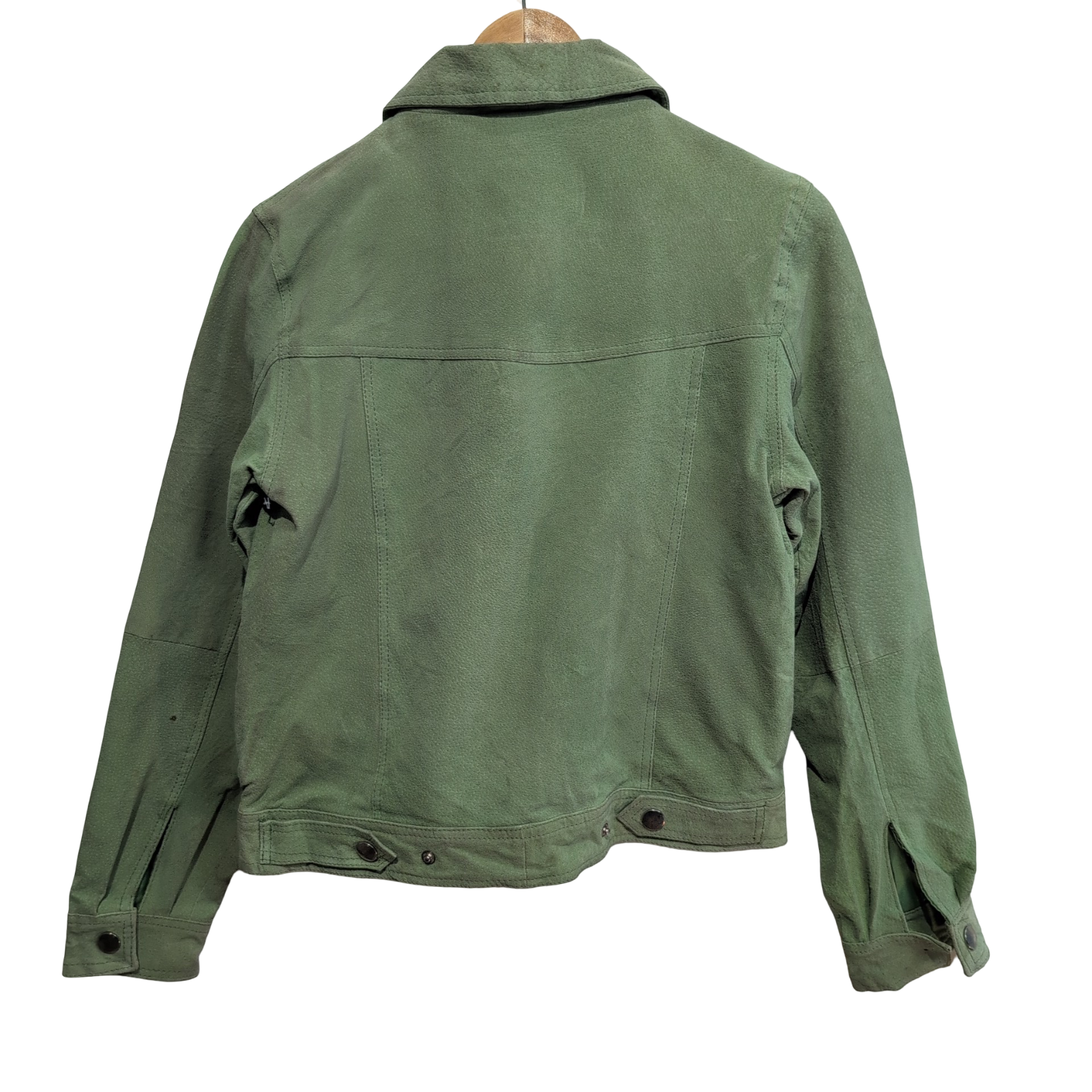 Veste cuir nubuck verte Rod's pour femme taille S #34c
