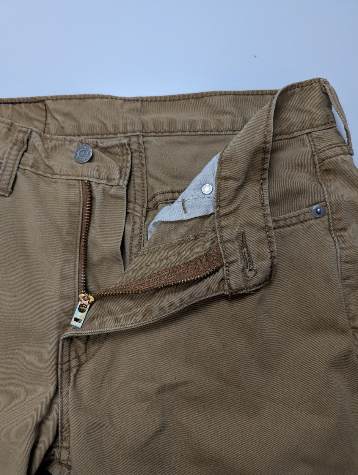 Pantalon Chino Levi's 514 W30 L32 Marron Clair Homme Coupe Jean Straight 👖🪵✨