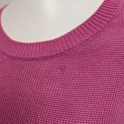Pull Ralph Lauren (Lauren) Femme M Col Rond Rose Satiné Coupe Évasée 🏷️