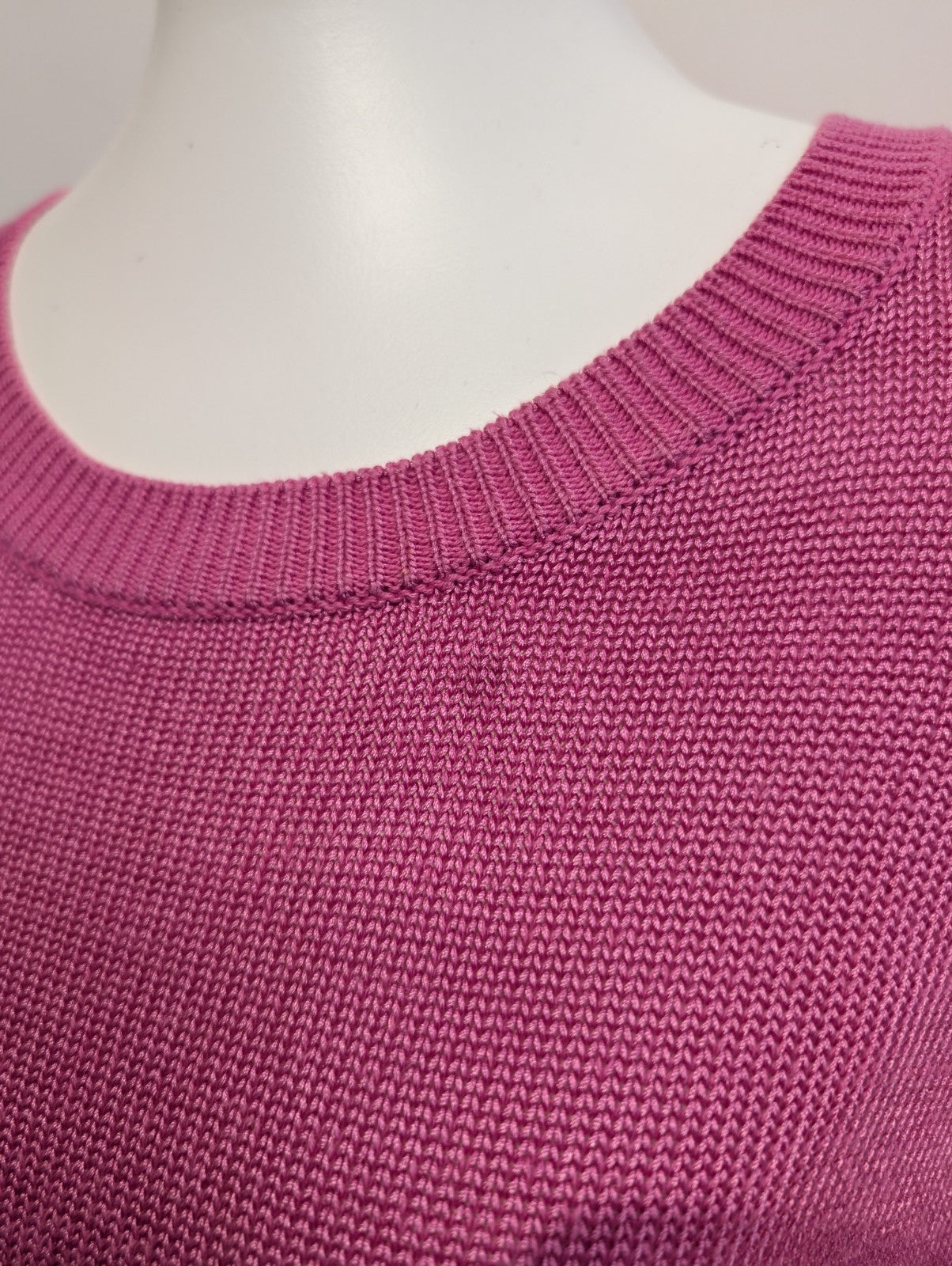 Pull Ralph Lauren (Lauren) Femme M Col Rond Rose Satiné Coupe Évasée 🏷️