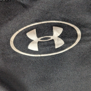 T-shirt de Sport Under Armour HeatGear Noir Logo Rose Femme Taille M