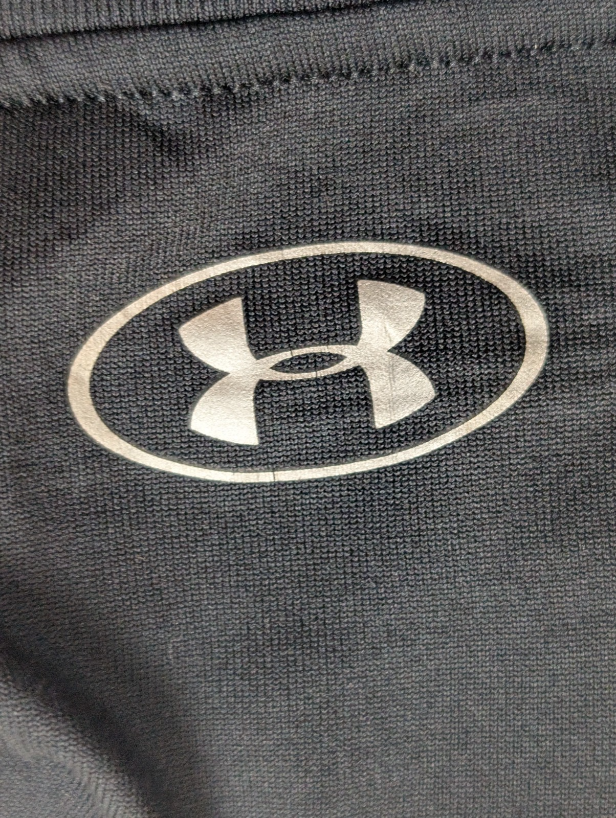 T-shirt de Sport Under Armour HeatGear Noir Logo Rose Femme Taille M