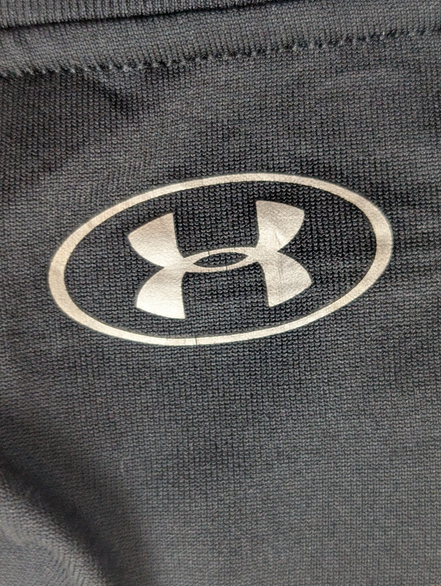 T-shirt de Sport Under Armour HeatGear Noir Logo Rose Femme Taille M
