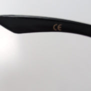 KAKIKO Lunettes de Soleil Ovales Noir Style Y2K Motif Mat et Brillant