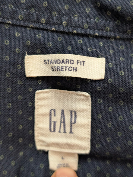 Chemise GAP bleu marine à motifs manches longues homme taille L