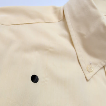 Chemise Ingram Made in Italy M/L Jaune Pâle 100% Coton Neuve Sans Étiquette