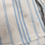 Chemise Dockers Blanche Rayures Manches Courtes Coton 2 Poches Taille L