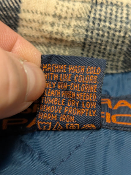 Sierra Pacific Surchemise Flanelle Matelassée T.L Veste Carreau Bleu |245S