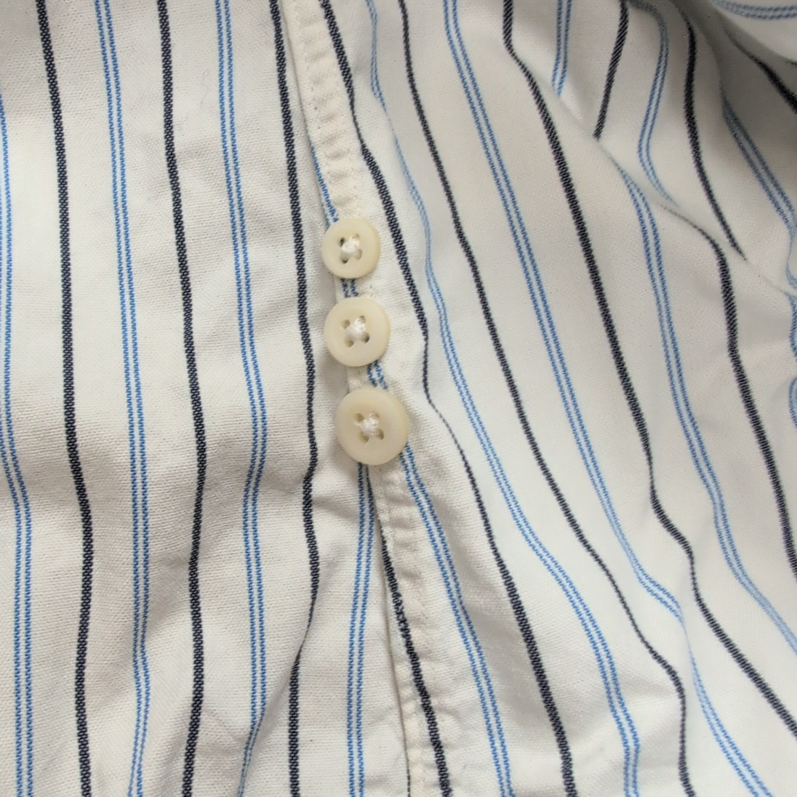 Chemise Ralph Lauren XL Custom Fit Bleu Blanc Rayures Shirt Button Down Coton