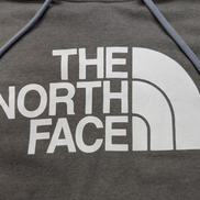 The North Face Sweat à Capuche Gris - Logo Blanc Sérigraphié - Taille M
