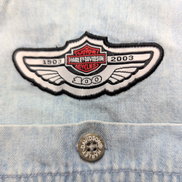 Chemise Harley Davidson L Jean 100th Anniversary 1903-2003 Brodée Manches courte