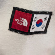 The North Face Sweat à Capuche Blanc Logo Bleu & Rouge - Taille M Femme